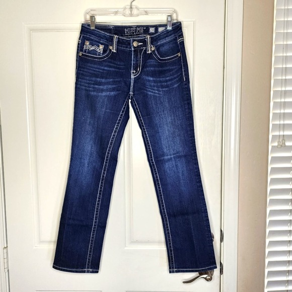 Miss me Easy Capri embellished denim jeans- size 28 - Picture 1 of 7